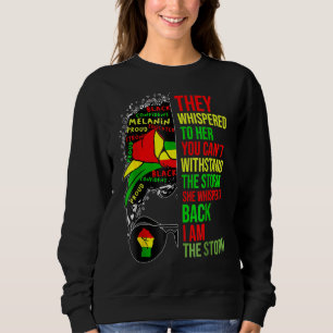 Black History Month African Woman Afro I Am The St Sweatshirt