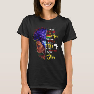 Black History Month African Woman Afro I Am The St T-Shirt