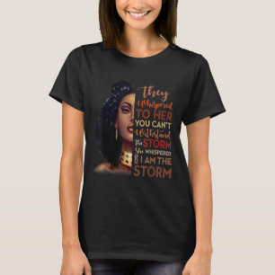 Black History Month - African Woman Afro I Am The T-Shirt
