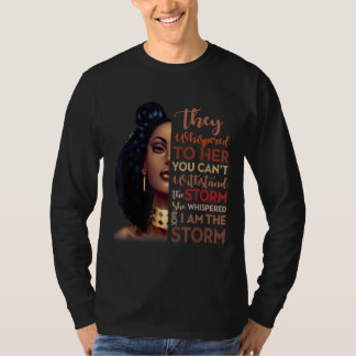 Black History Month - African Woman Afro I Am The  T-Shirt
