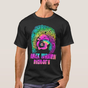 Black History Month African Woman Funny Colour 1 T-Shirt