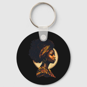 Black History Month - African Woman  Key Ring