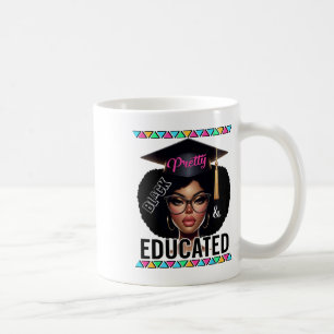 Black History Month African Woman Pretty Black And Coffee Mug