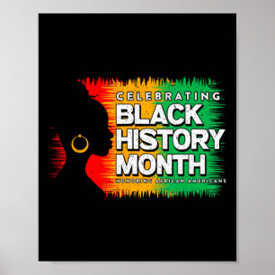 Black History Month Afro African American Juneteen Poster
