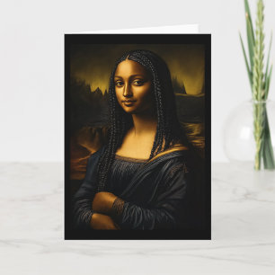 Black History Month Afro African American Melanin Card