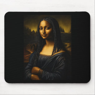 Black History Month Afro African American Melanin Mouse Pad