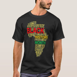 Black History Month Afro African Pride Boys Girls T-Shirt