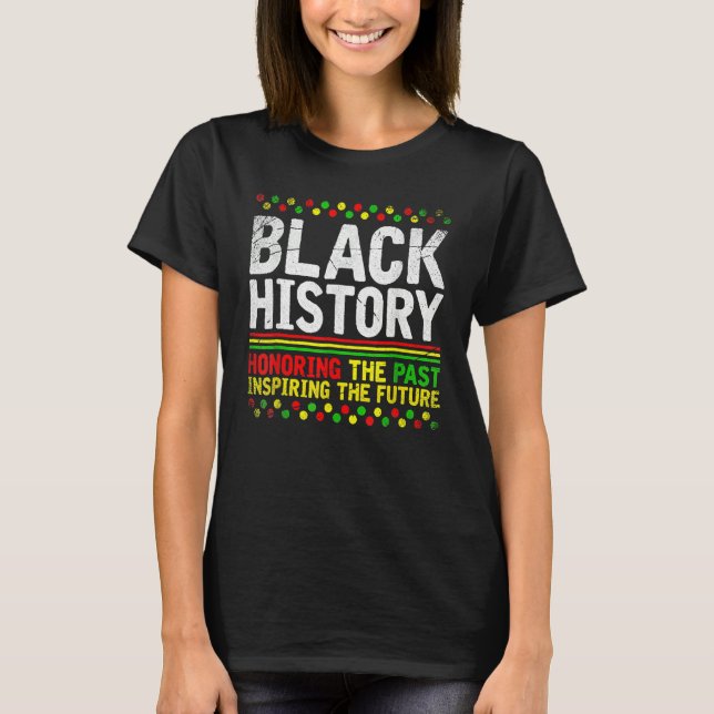 Black History Month Afro African Pride Men Women K T-Shirt (Front)