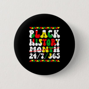 Black History Month Afro Melanin Black Women Afro 6 Cm Round Badge