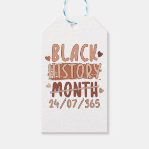 Black History Month Afro Melanin Black Women Afro Gift Tags