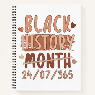 Black History Month Afro Melanin Black Women Afro Notebook