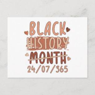 Black History Month Afro Melanin Black Women Afro Postcard