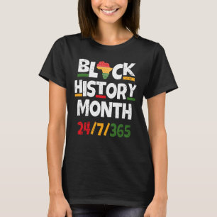 Black History Month Afro Melanin Black Women Afro T-Shirt