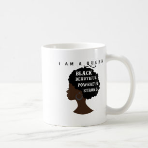 Black History Month Afro Queen Natural Hair Coffee Mug
