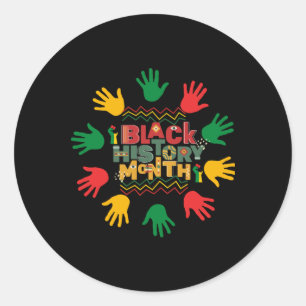 Black History Month All Lives Martin Luther King D Classic Round Sticker