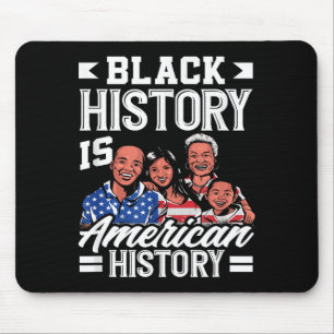 Black History Month America Flag American Mouse Pad