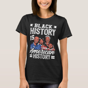 Black History Month America Flag American T-Shirt