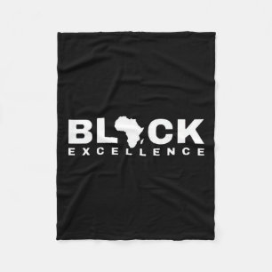 Black History Month Awareness Afro American Melani Fleece Blanket