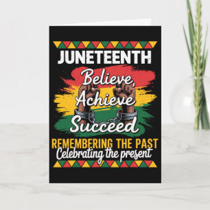 Black History Month Believe Achieve Succeed Melani Card