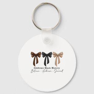 Black History Month Believe Achieve Succeed Melani Key Ring