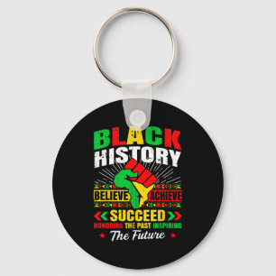 Black History Month Believe Achieve Succeed Melani Key Ring