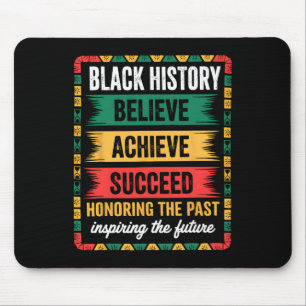 Black History Month Believe Achieve Succeed Melani Mouse Pad