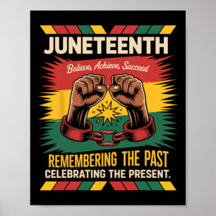 Black History Month Believe Achieve Succeed Melani Poster