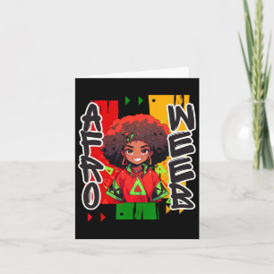 Black History Month - Beware My Ancestors - Afro W Card