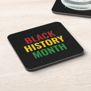 Black History Month BHM Coaster