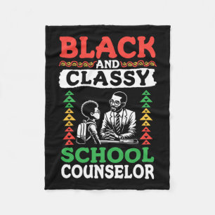 Black History Month Black And Cly School Registrar Fleece Blanket