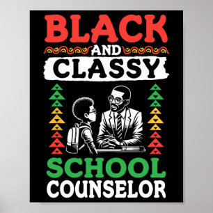 Black History Month Black And Cly School Registrar Poster