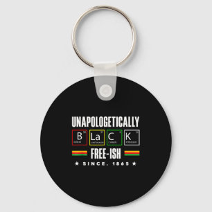 Black History Month Black Chemical Periodic Table  Key Ring