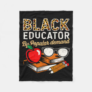 Black History Month Black Educator African America Fleece Blanket