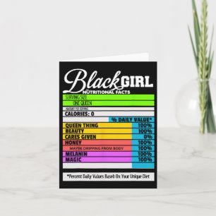 Black History Month - Black Girl - Black Is Beauti Card