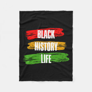 Black History Month Black History Life 2 T Shirt  Fleece Blanket