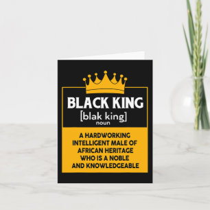 Black History Month Black King For African Men  Card