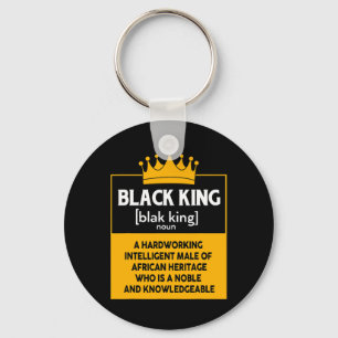 Black History Month Black King For African Men Key Ring
