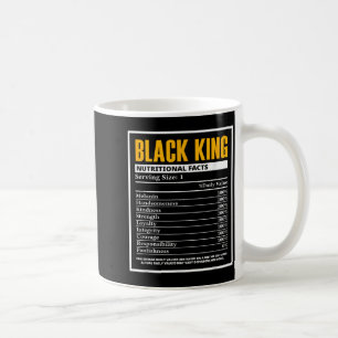 Black History Month Black King Nutritional Facts Coffee Mug