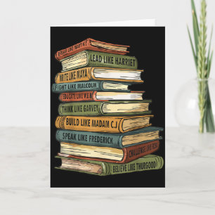 Black History Month Black Leaders African American Card