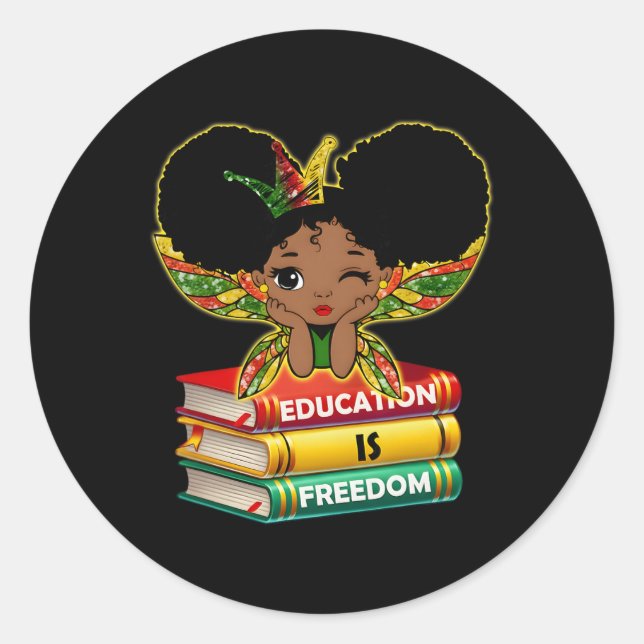 Black History Month Black Leaders African American Classic Round Sticker (Front)