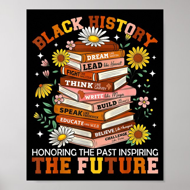 Black History Month Black Leaders African American Poster (Front)