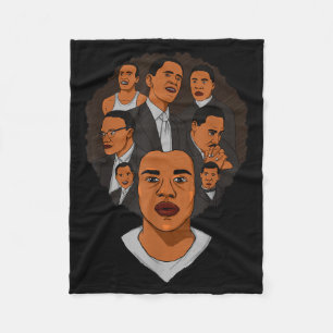 Black History Month Black Leaders Black Lives Fleece Blanket