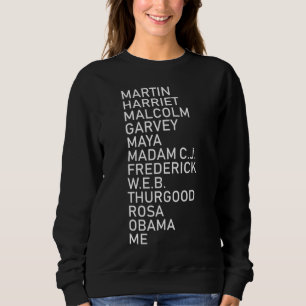 Black History Month Black Leader's Graphic Design Sweatshirt