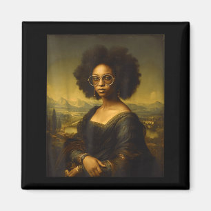 Black History Month Black Mona Lisa African Americ Magnet