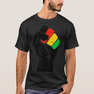 Black History Month Black Pride Distressed Design  T-Shirt
