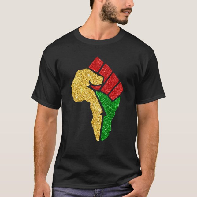 Black History Month BLM Melanin African American T-Shirt (Front)