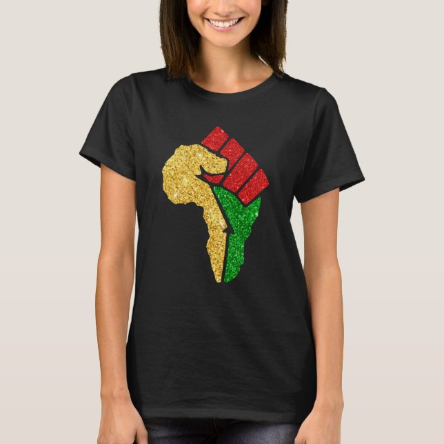 Black History Month BLM Melanin African American T-Shirt (Front)