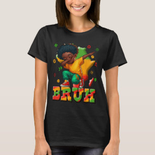Black History Month Boys Dabbing Boy Men African M T-Shirt