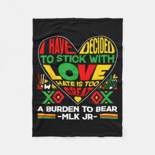 Black History Month Burden To Bear African Love Fleece Blanket