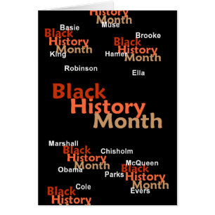 BLACK HISTORY MONTH Card